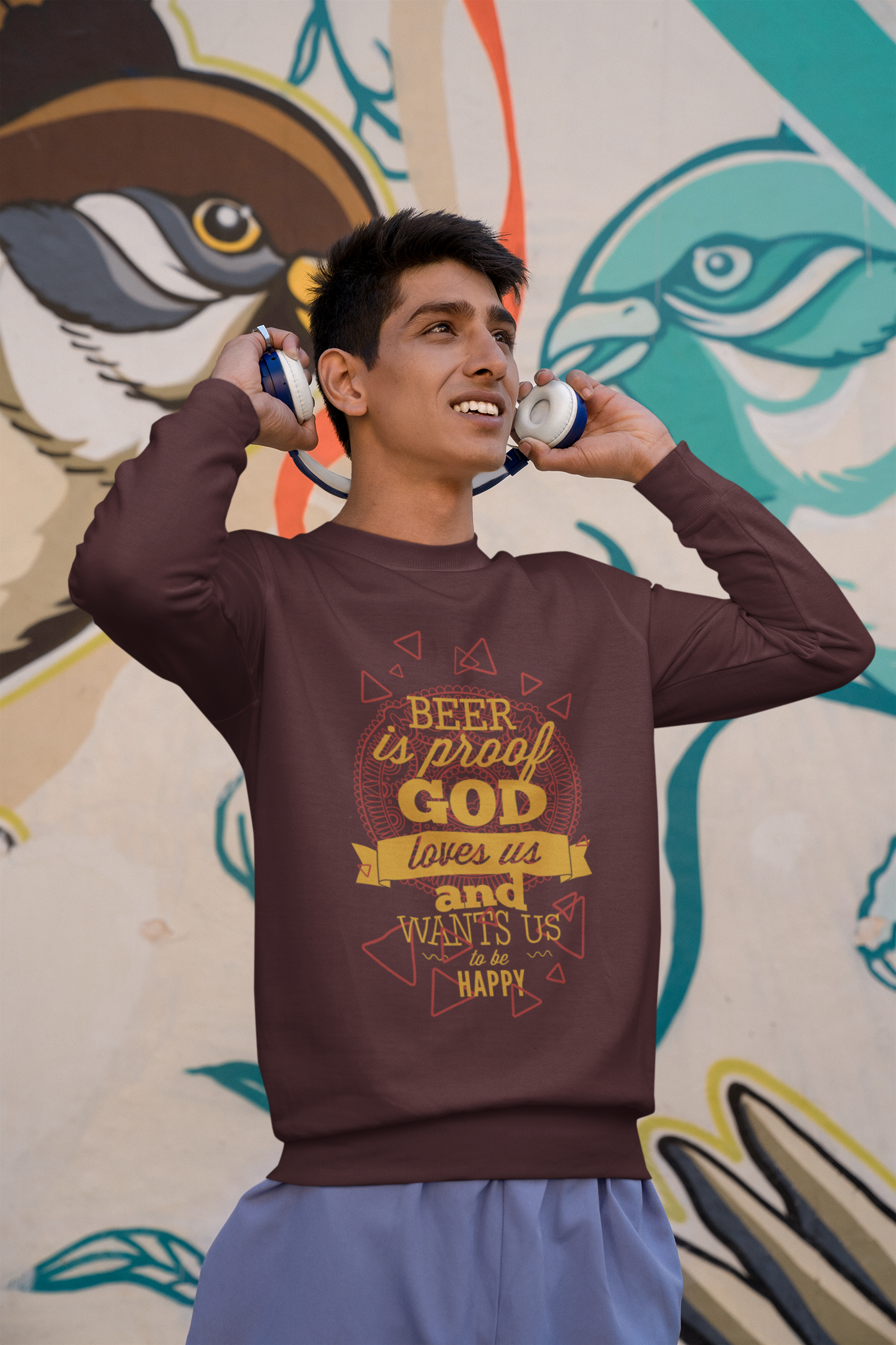 Brewed Bliss Mandala Sweatshirt - Unisex