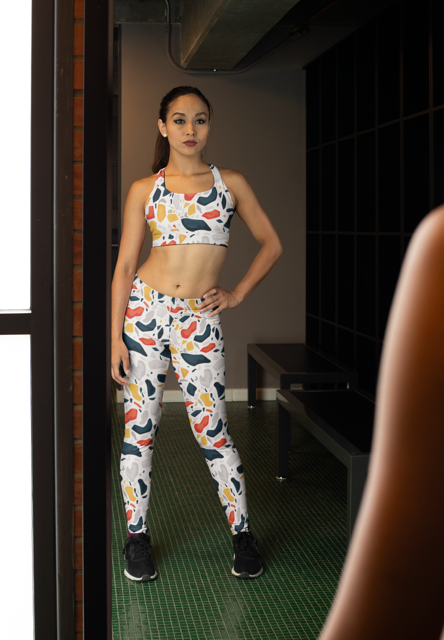 Bold Fragment Fusion Sports Bra & Gym Leggings Combo