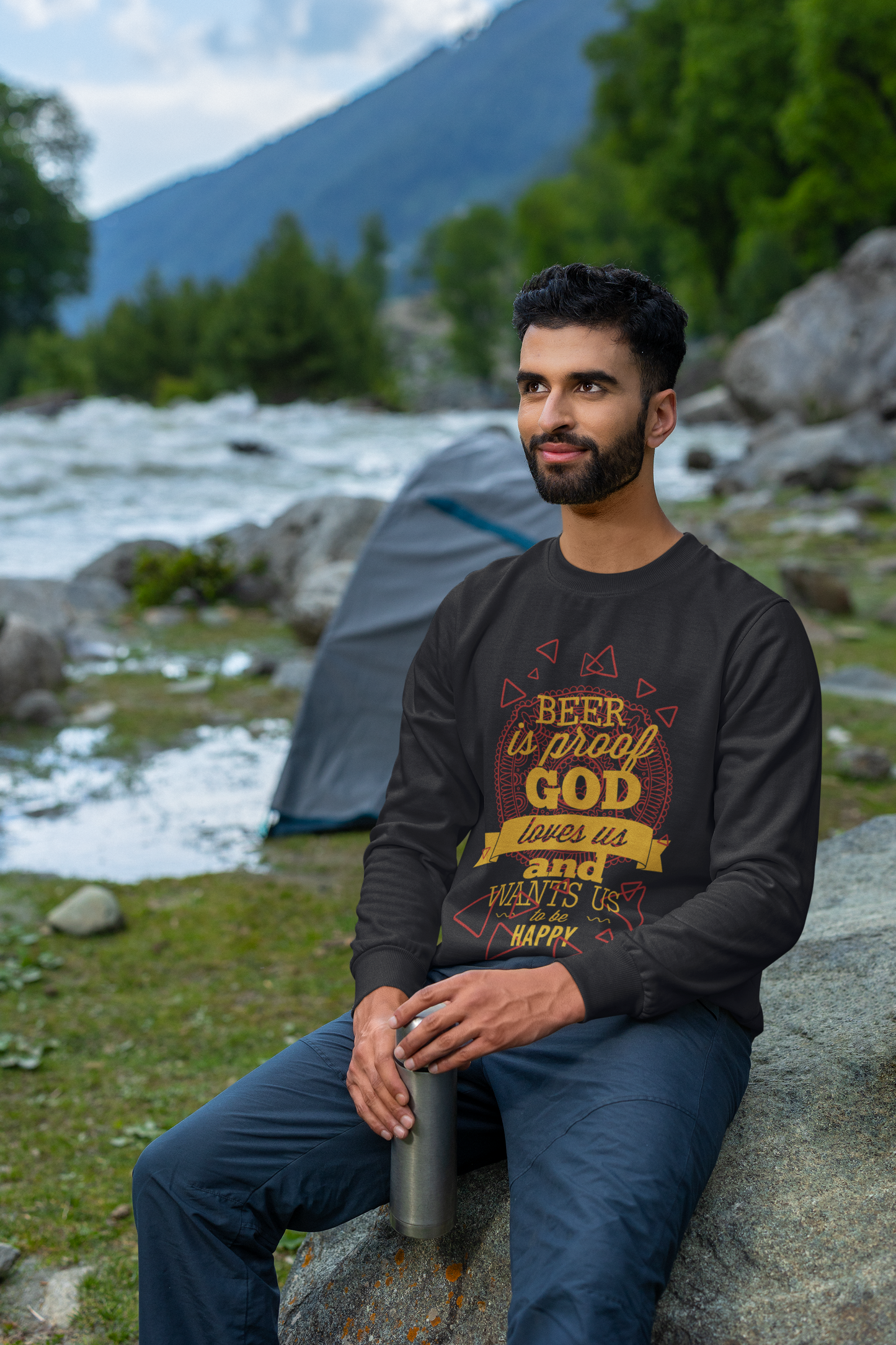 Brewed Bliss Mandala Sweatshirt - Unisex