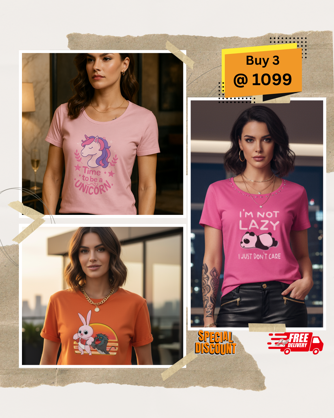 Women Tops (Buy 3 @ 1099)