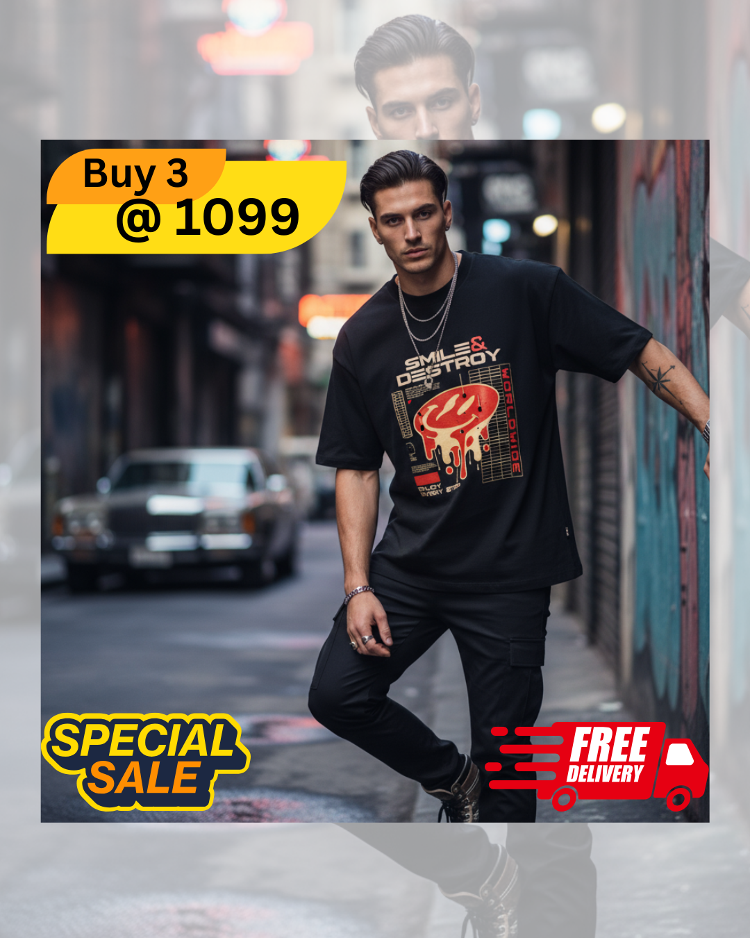 Buy 3 Standard Unisex T-shirt for 1099