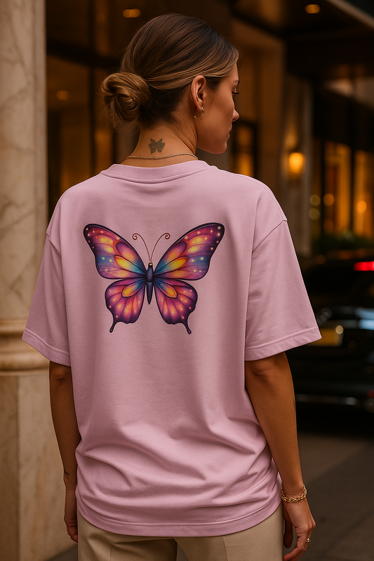 Butterfly Swirl  - Oversized Standard T-Shirt - Unisex