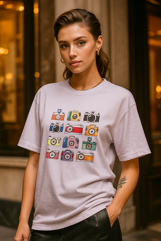 Vintage Camera - Oversized Standard T-Shirt - Unisex