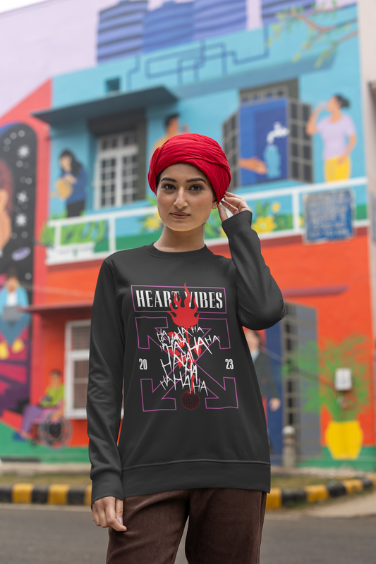 Heart Vibes Sweatshirt - Unisex