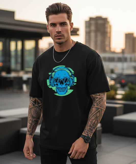 DJ Skull - Oversized Standard T-Shirt - Unisex