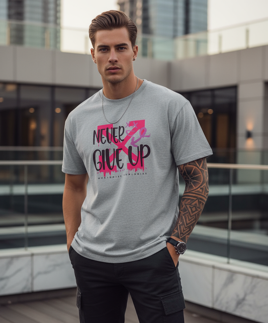 Never Give Up - Oversized Standard T-Shirt - Unisex