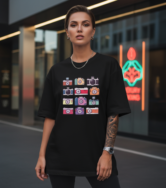 Vintage Camera - Oversized Standard T-Shirt - Unisex