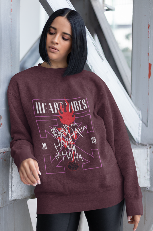 Heart Vibes Sweatshirt - Unisex