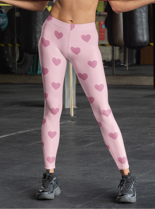 Sweetheart Pop Pink Gym Leggings