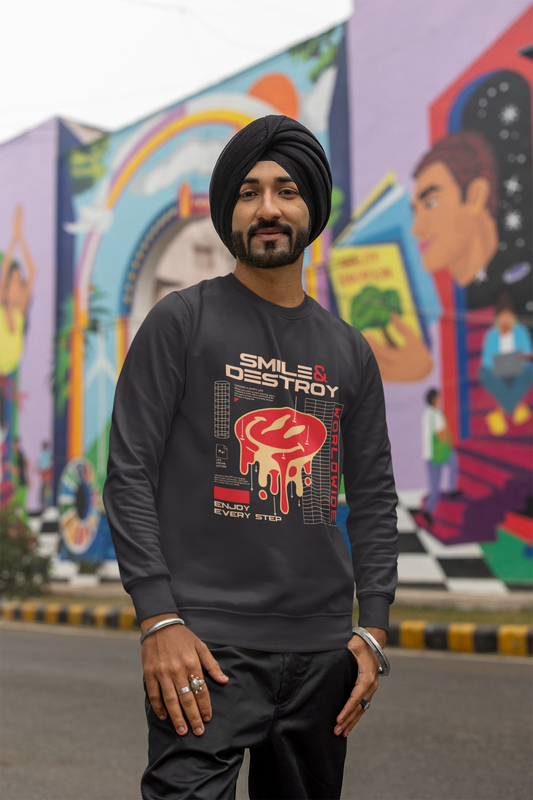 Smile & Destroy Sweatshirt - Unisex