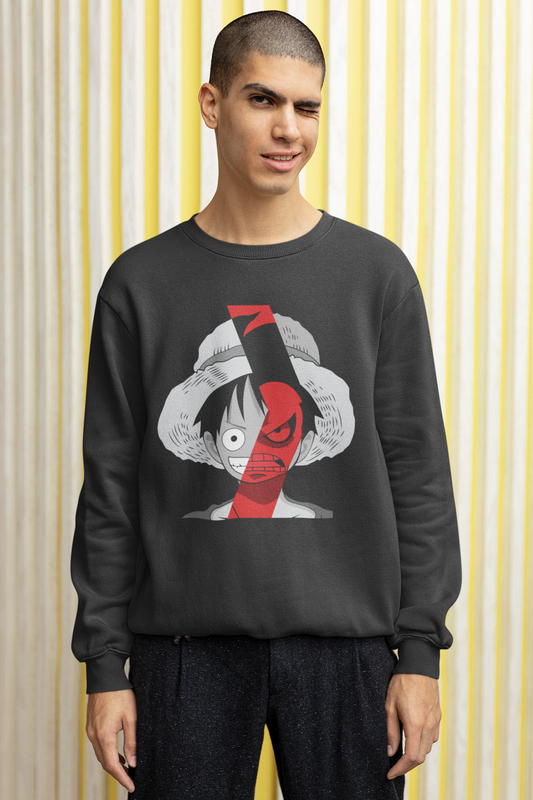 Red Rage Luffy Sweatshirt - Unisex