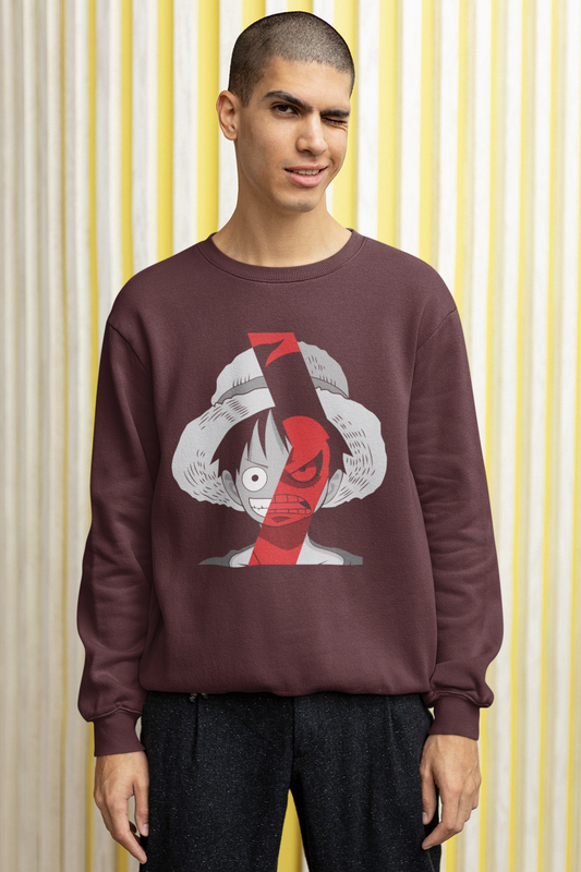 Red Rage Luffy Sweatshirt - Unisex