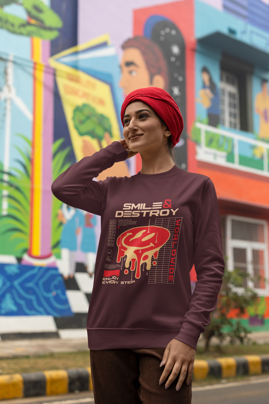 Smile & Destroy Sweatshirt - Unisex